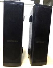 Pair of 4 ohm 10W black  DSP slimline TV speakers 