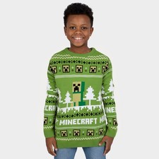 Minecraft Xmas Jumper Kids