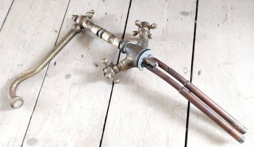 Vintage antique brass mixer - brass,
