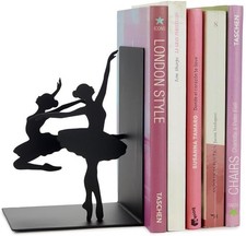 Bookend Black Metal Heavy Duty