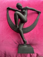 Art Deco Style Cold Cast Bronze Women Dancing Figurine