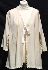 Vintage 1920s/30s handstitched wool scalloped bed jacket