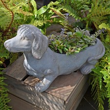 UNUSUAL "SAUSAGE DOG PLANTER"