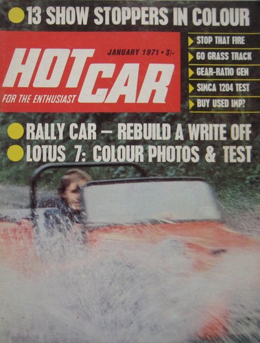 Hot car magazine january 1971 - hot,