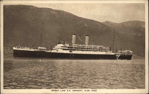Steamship ship oronsay - steamship, ss