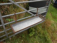 LARGE VINTAGE RUSTIC GALVANISED HANGING TROUGH / GARDEN PLANTER