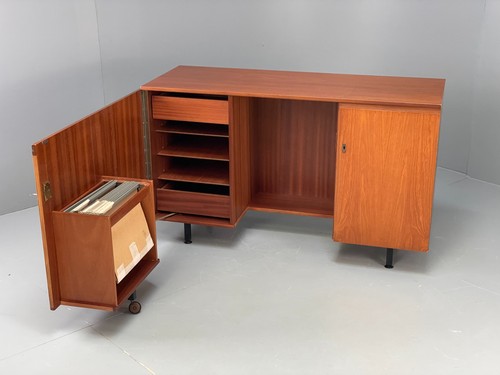 Vintage teak foldaway - teak, desk
