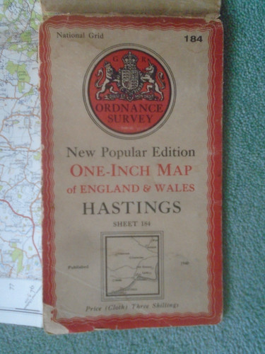 Cloth ordnance map - ordnance,