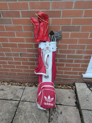 Vintage adidas red black white - vintage, red/black/white