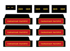 Hornby Dublo/4-6-2 Canadian Pacific 1215 waterslide transfers
