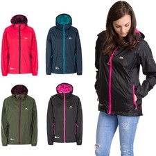 Trespass Qikpac Ladies Packaway Waterproof Jacket Raincoat with Female Fit Cut