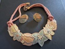 MONET Enamelled Floral Collar