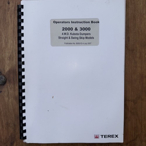 Terex 2000 3000 - terex, kubota