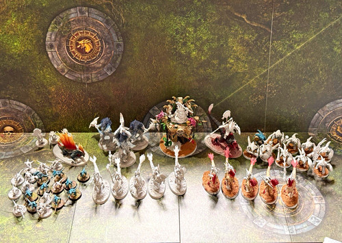 Seraphon army part painted - army,