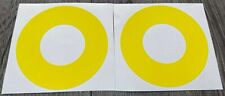 2 x Gloss Yellow Pioneer CDJ Jog Wheel Skins / Covers CDJ 2000 1000 900 850 800 