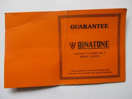 Binatone colour game - game, mk6
