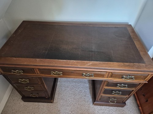 Antique desk with - with, drawers