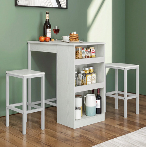 Breakfast bar table set - bar,