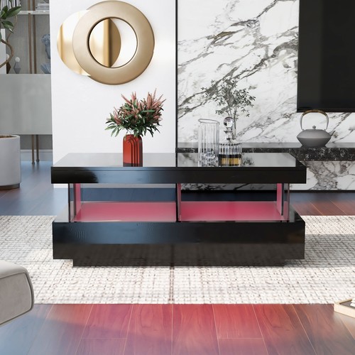 Black high gloss coffee - high, table