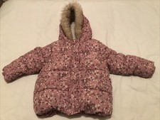 Girls Pink Floral Padded
