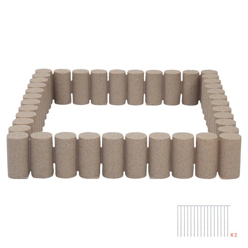 Uimoso faux wood garden edging - faux,