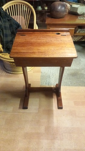Antique victorian pine school - antique,