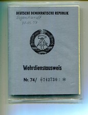 NVA military service card with