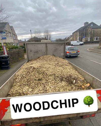 Wood chip van load - wood,
