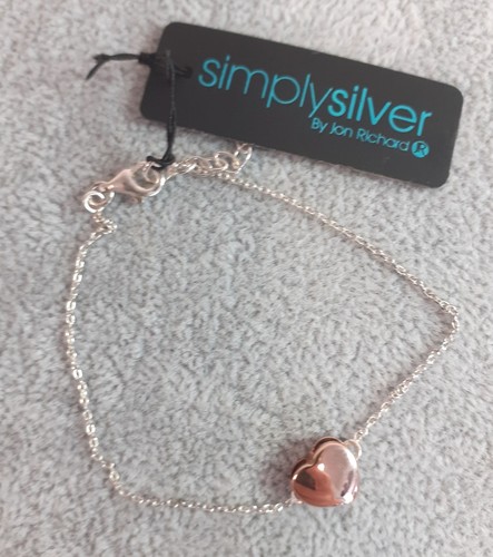 Simply silver chain - silver, heart
