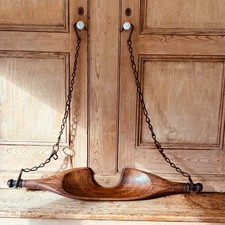 ANTIQUE WOODEN YOKE SHOULDER NECK PAIL BUCKET CARRIER FARM EQUIPMENT