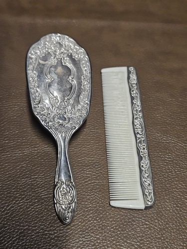 Vintage silver plated vanity - plated,