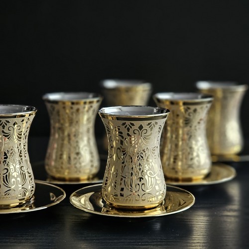 Turkish tea glass - set,