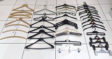 43 COAT HANGERS WOOD METAL
