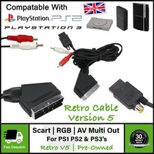 Cables Adaptors For Sony Playstation PS1 PS2 PS3 PS4 | You Choose!!