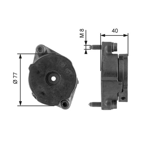Gates auxiliary belt - gates, tensioner