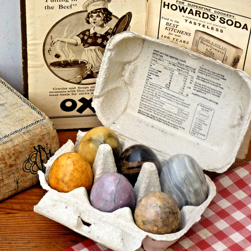 Onyx marble eggs vintage - x,