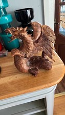 Beautiful hand Carved Wooden Dragon