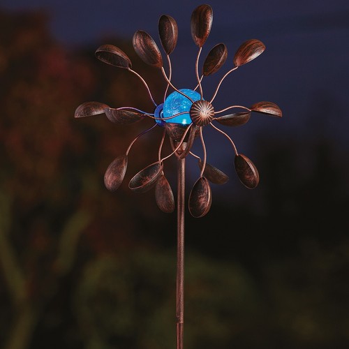 Gemini wind spinner with solar - gemini,
