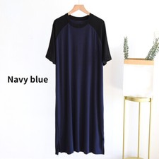 Men Loose Cotton Nightshirt