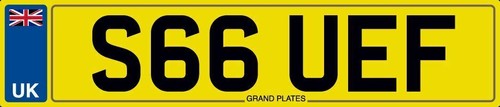 Sue susan number plate s66 - susan,