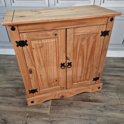 Rustic mexican pine cupboard - cupboard,