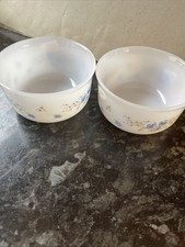 Pair Of Arcopal Milk Glass