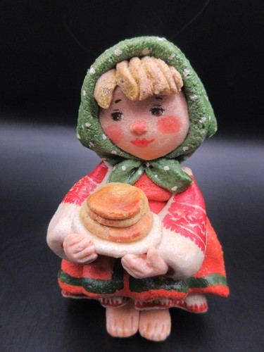 Ooak ceramic russian girl - ooak, w