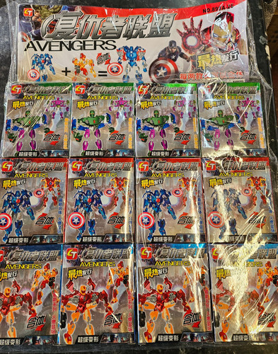 12x plastic diy superhero - plastic,