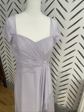 Gorgeous Lilac Chiffon Bridesmaid/prom/ Wedding/ Occasion dress