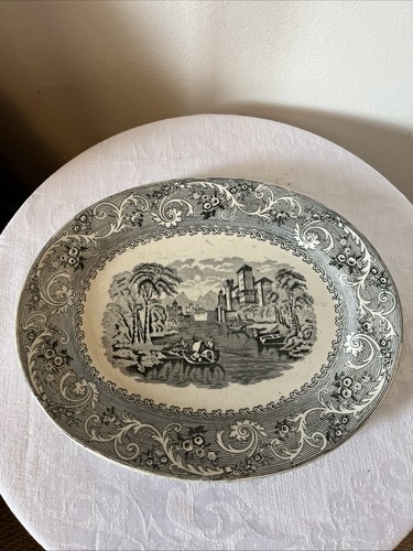 Antique rhine victorian scenic - antique,