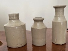 3x Vintage Antique Inkwell Wedding Favour Vases. Flower Vases. Job Lot Fulham