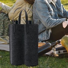 Felt Wine Carrier Tote Double
