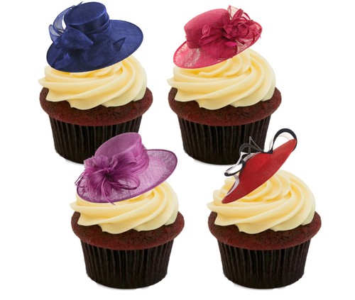 Posh hats edible cupcake - hats,