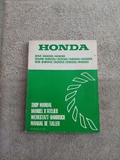Honda Shop Manual EM3000/4000, EMS2800/3000/3800/4000, EB2800 Generators 1982